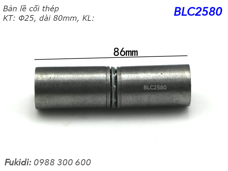 Bản lề cối thép phi 25 dài 80mm - BLC2580