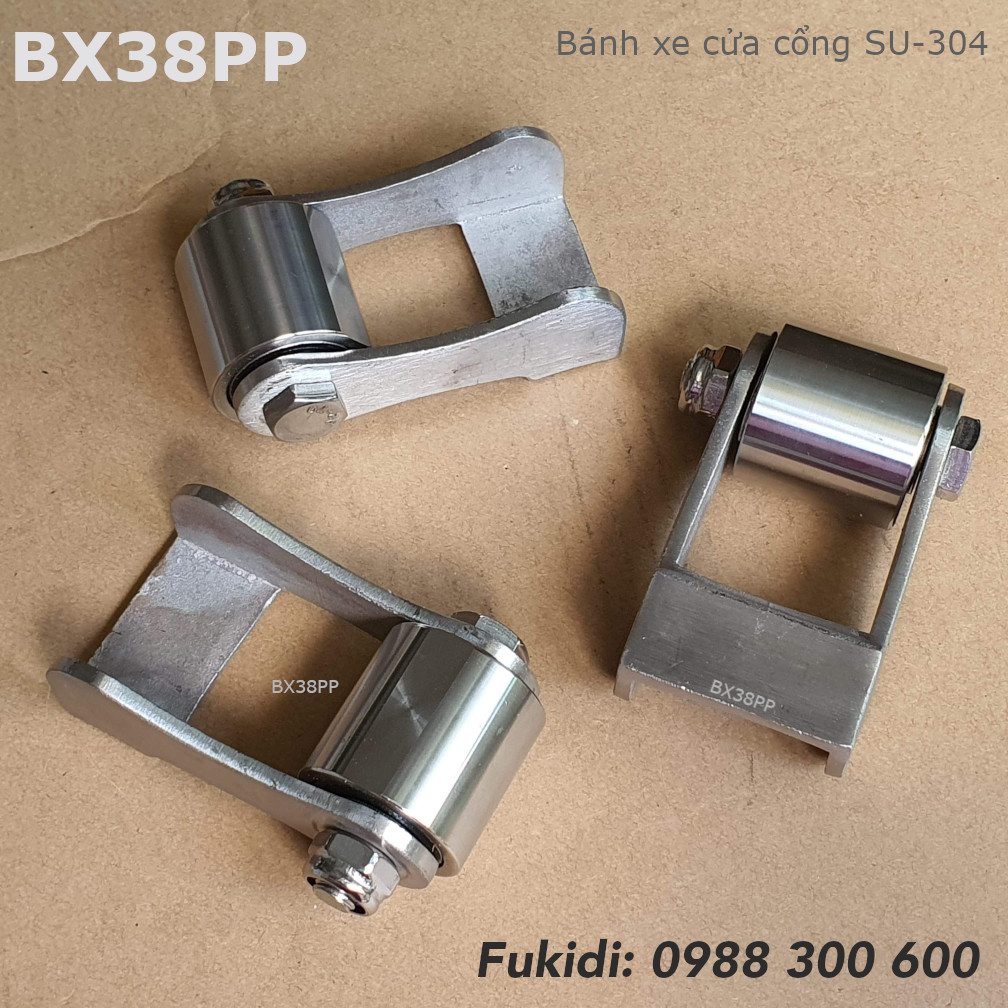 Bánh xe định hướng cửa cổng inox 304, đường kính 38mm - BX38PP