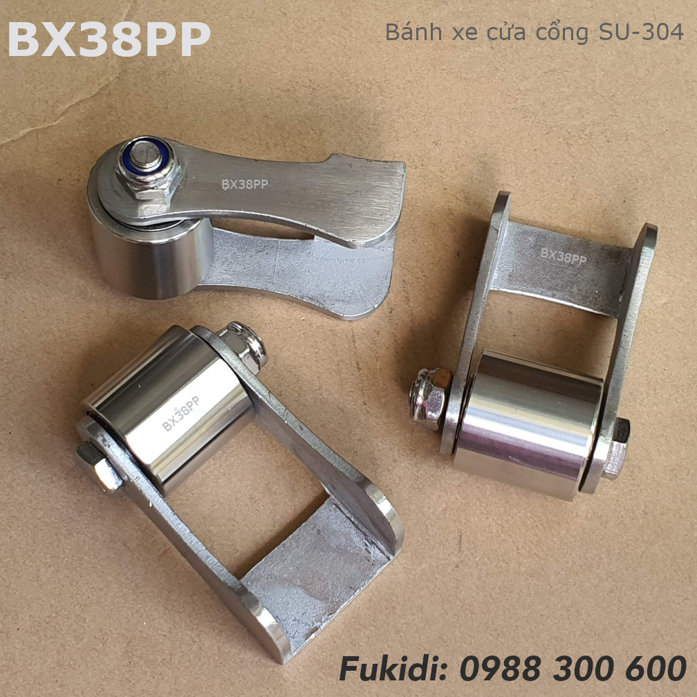 Bánh xe định hướng cửa cổng inox 304, đường kính 38mm - BX38PP