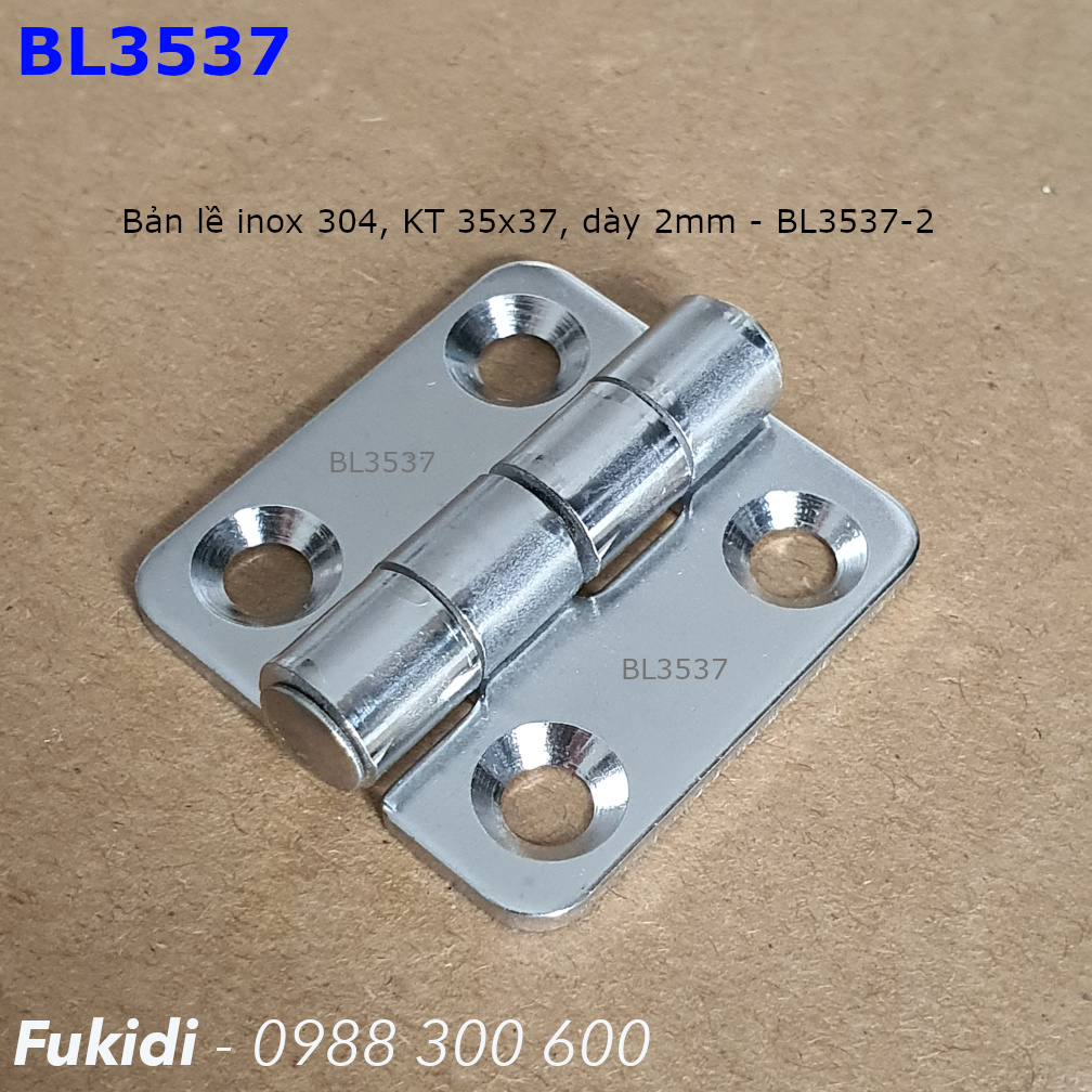 Bản lề tủ điện CL253-1 inox 304 size 35x37mm - CL253-1I