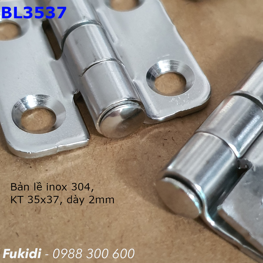 Bản lề tủ điện CL253-1 inox 304 size 35x37mm - CL253-1I