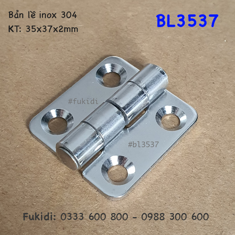 Bản lề tủ điện CL253-1 inox 304 size 35x37mm - CL253-1I