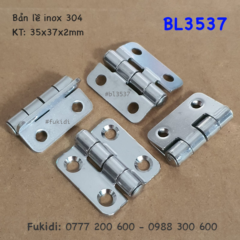 Bản lề tủ điện CL253-1 inox 304 size 35x37mm - CL253-1I