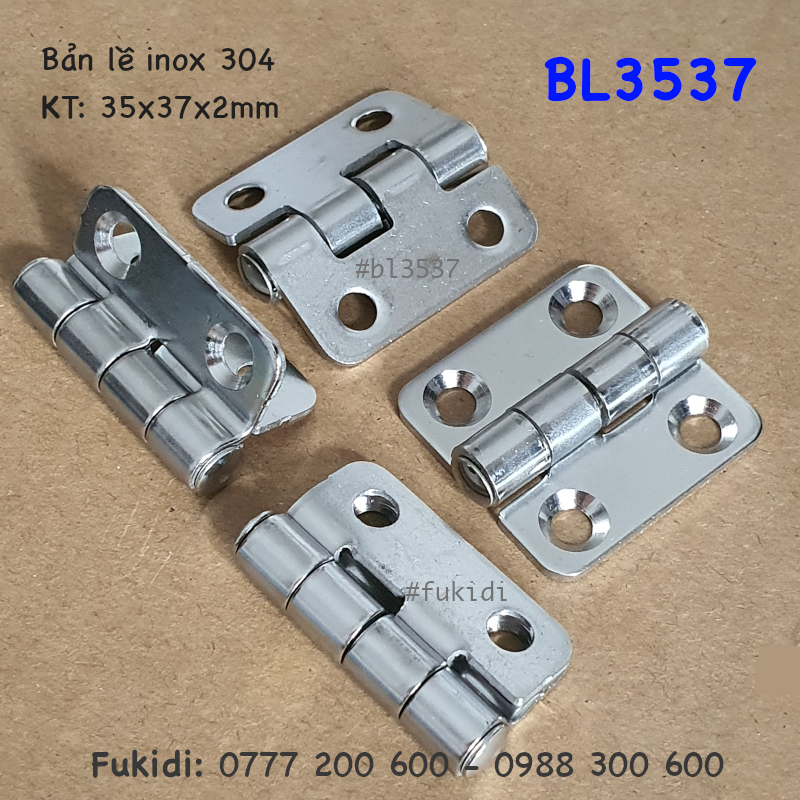 Bản lề tủ điện CL253-1 inox 304 size 35x37mm - CL253-1I