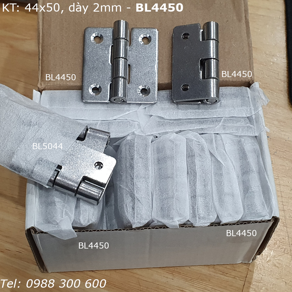 Bản lề tủ điện inox 304 KT 44x50, dày 2mm - BL4450