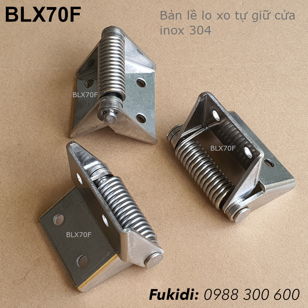 Bản lề lò xo inox 304 KT 83x70 dày 3mm - BLX70F