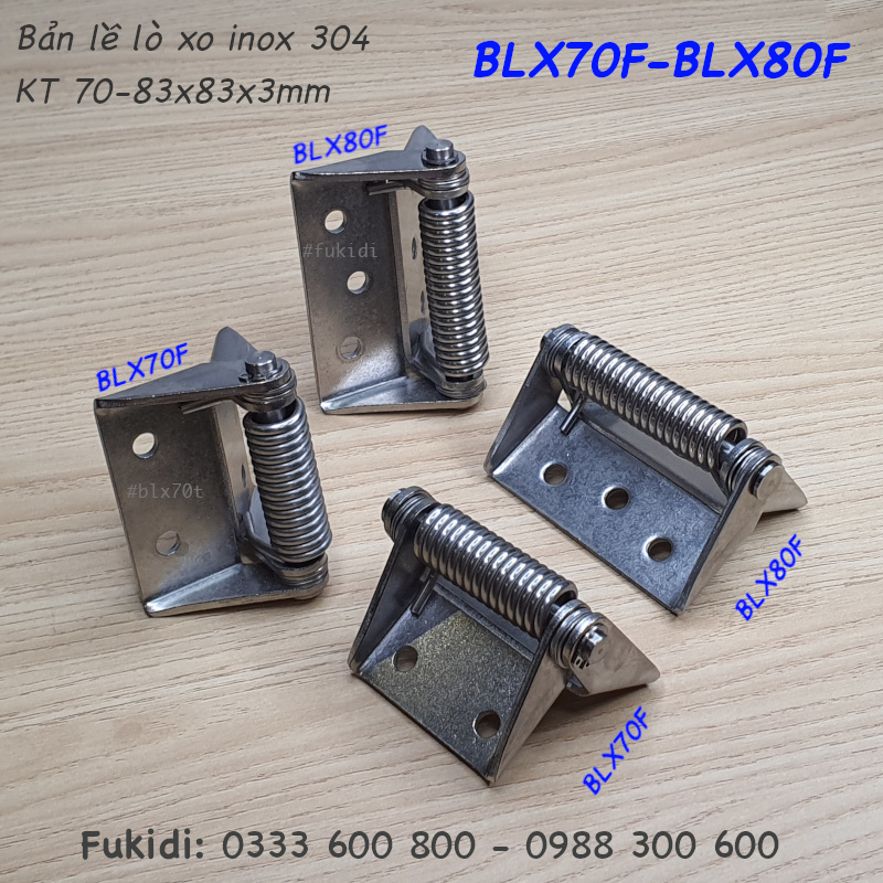 Bản lề tự đóng cửa loại lớn, thép mạ kẽm, dài 83mm - BLX80T