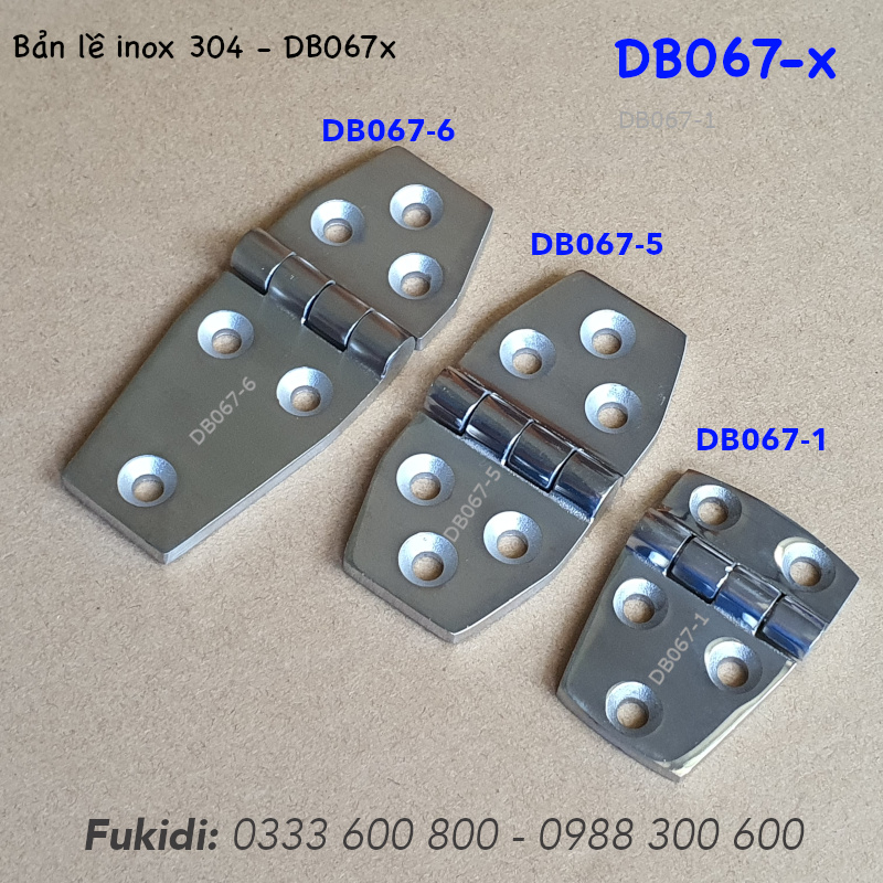 Bản lề inox 304, kiểu hình thoi, KT 38x56x5mm - DB067-1