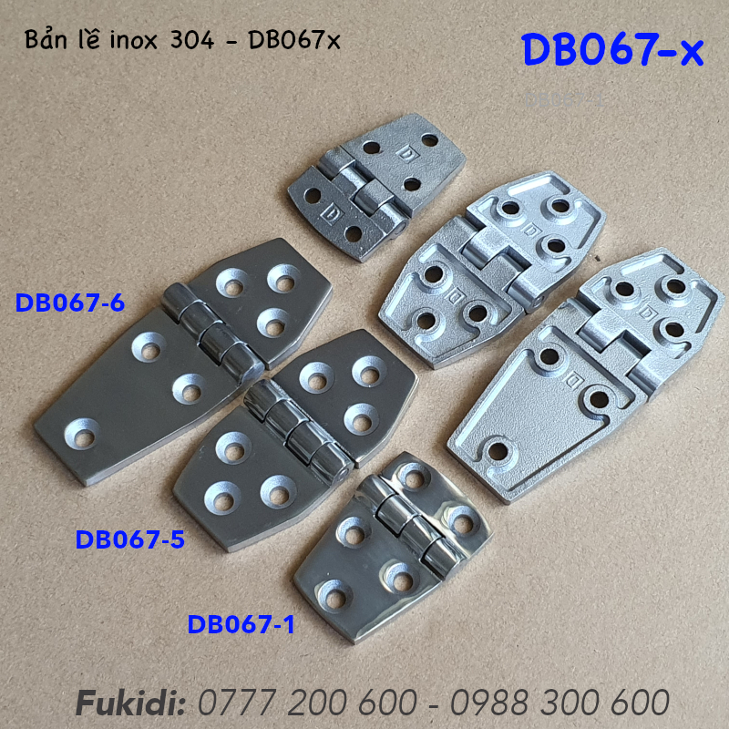 Bản lề inox 304, kiểu hình thoi, KT 40x80x5mm - DB067-5