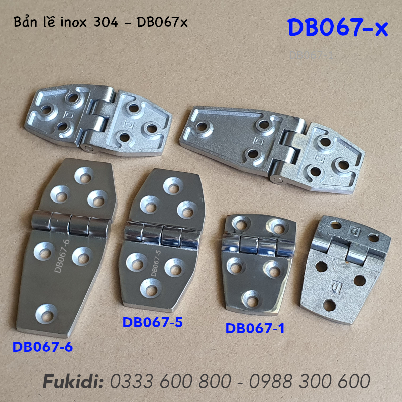 Bản lề inox 304, kiểu hình thoi, KT 38x56x5mm - DB067-1