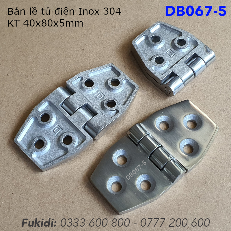 Bản lề inox 304, kiểu hình thoi, KT 40x80x5mm - DB067-5