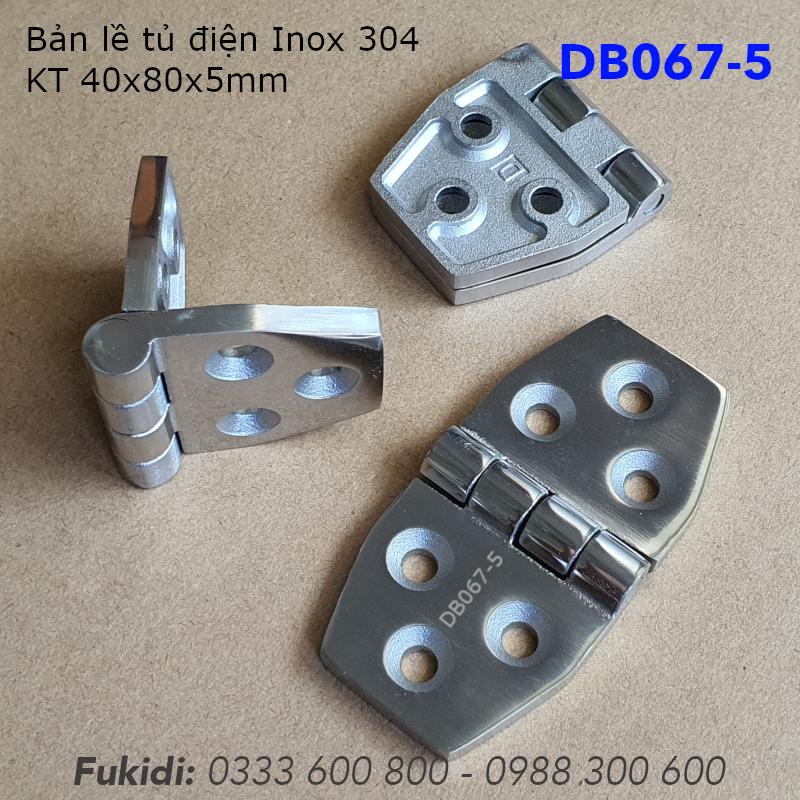 Bản lề inox 304, kiểu hình thoi, KT 40x80x5mm - DB067-5