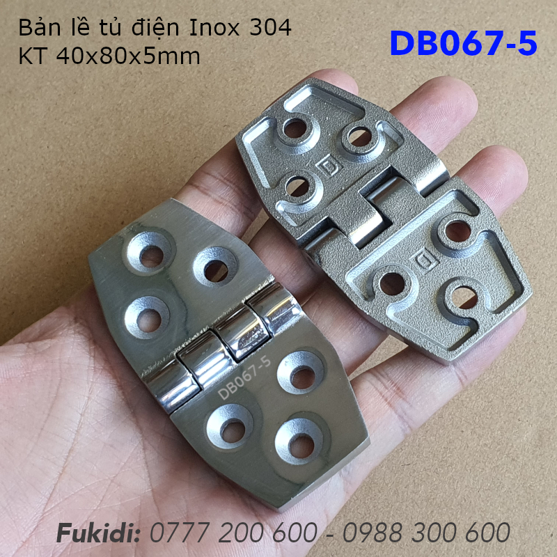 Bản lề inox 304, kiểu hình thoi, KT 40x80x5mm - DB067-5