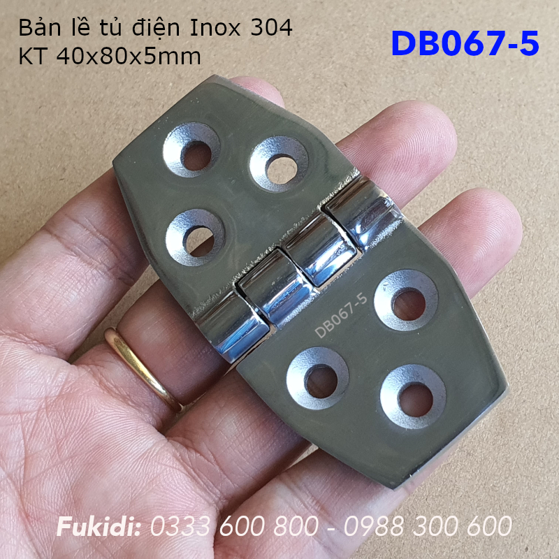 Bản lề inox 304, kiểu hình thoi, KT 40x80x5mm - DB067-5