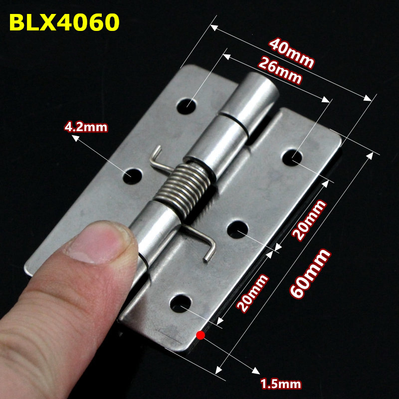 Bản lề lò xo, bản lề tự đóng cửa inox 304 size 40x60mm - BLX4060