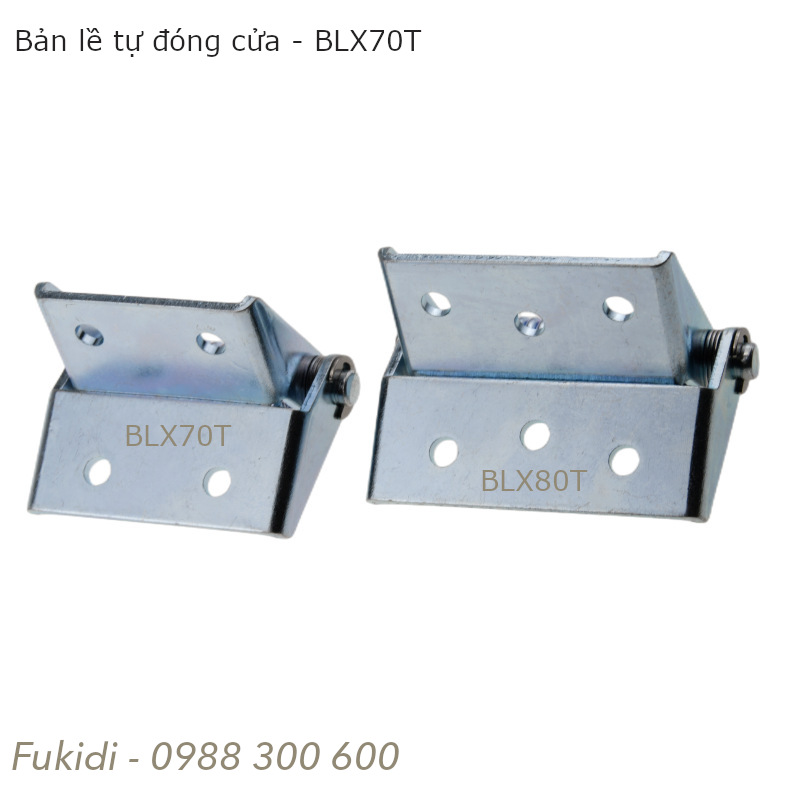 Bản lề tự đóng cửa loại lớn, thép mạ kẽm, dài 70mm - BLX70T