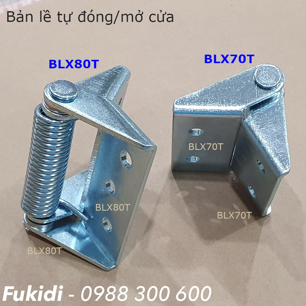 Bản lề tự đóng cửa loại lớn, thép mạ kẽm, dài 83mm - BLX80T