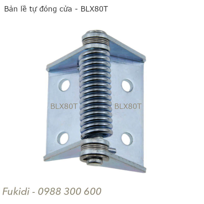 Bản lề tự đóng cửa loại lớn, thép mạ kẽm, dài 83mm - BLX80T