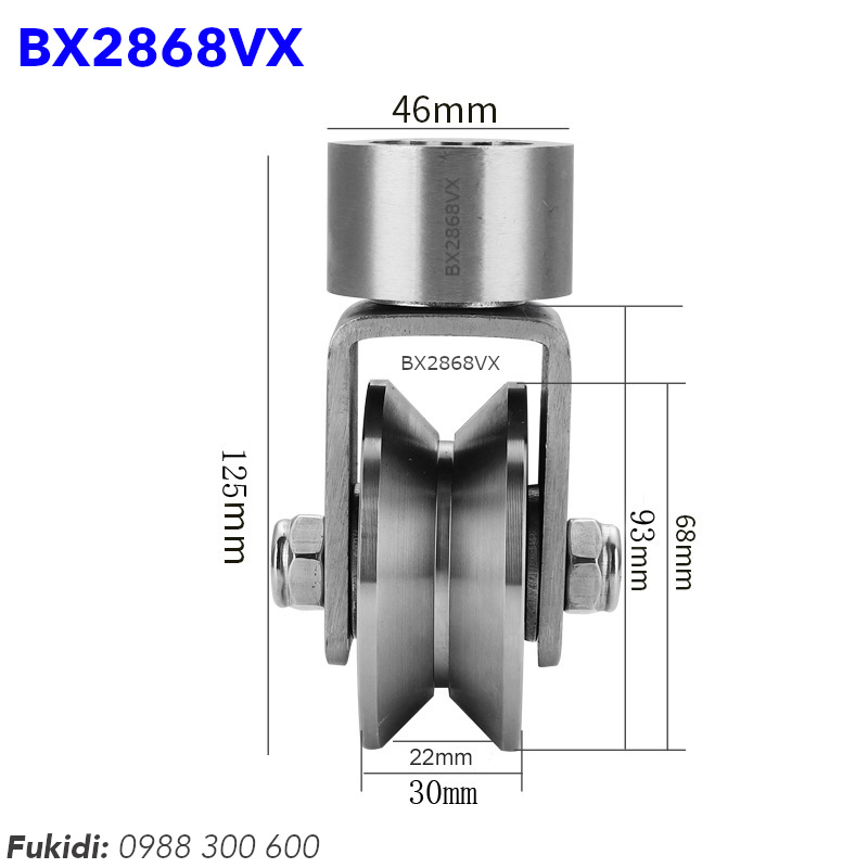 Chi tiết kích thước của bánh xe BX2868VX