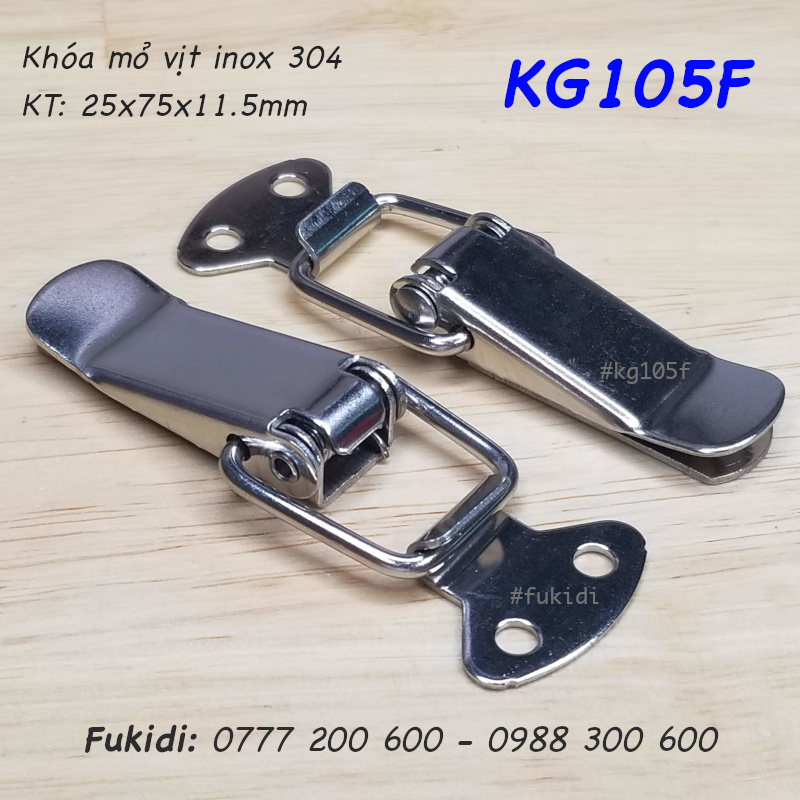 Khóa gài inox 304 KT: 75x25mm - KG105F