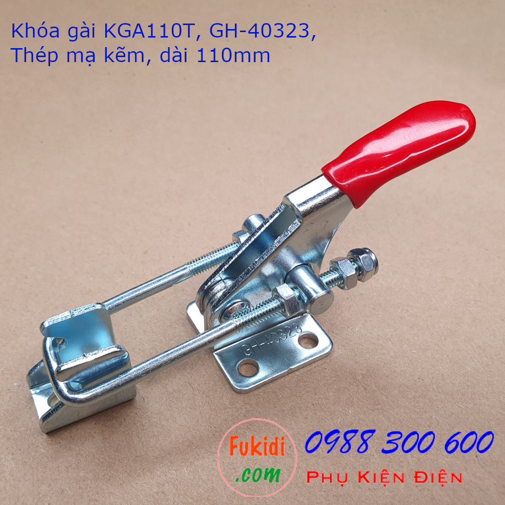 Khóa gài GH-40323 chất liệu thép mạ kẽm chiều dài 110mm - KGA110T