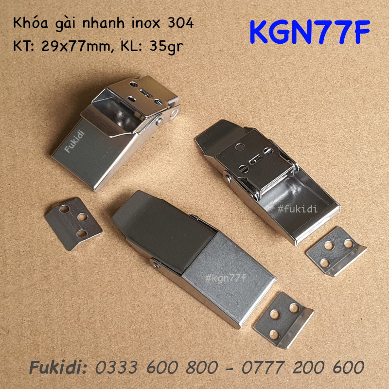 Mật sau của khóa gài nhanh KGN77F khi mỡ ra