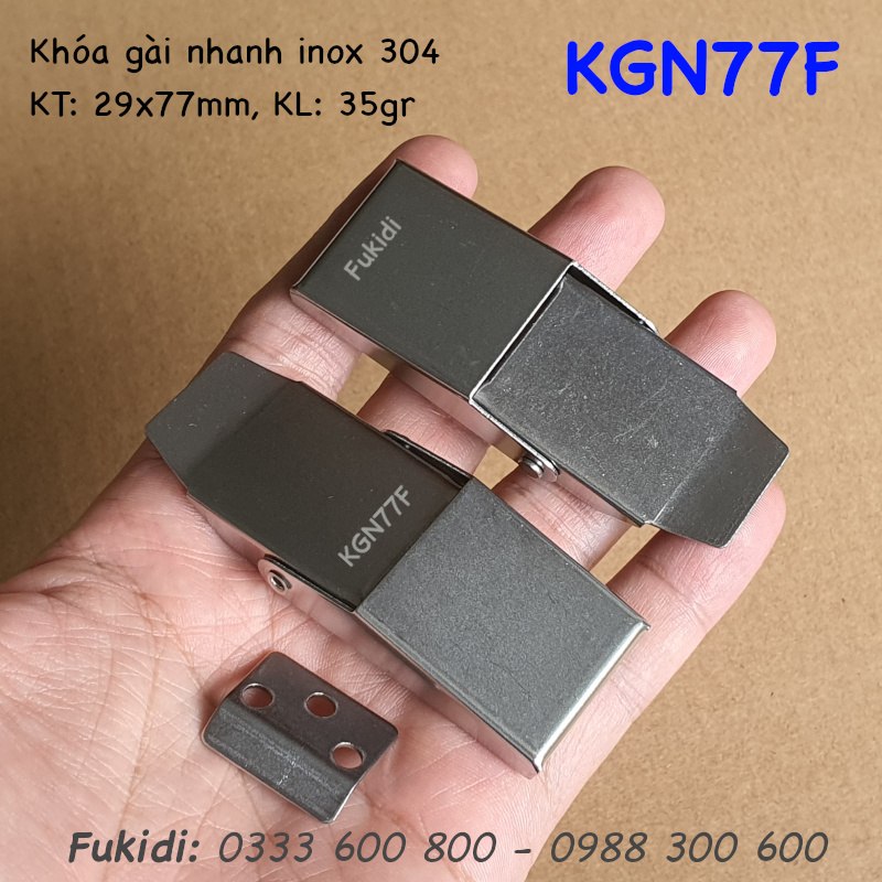 Mật sau của khóa gài nhanh KGN77F