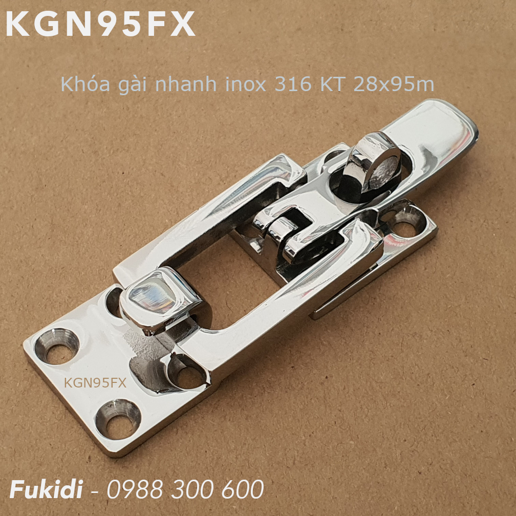 Hình ảnh chính của khóa gài nhanh inox 316 KNG95FX