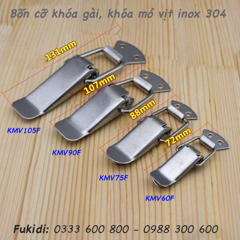 Bốn loại khóa mỏ vịt không khoen khóa, gọn và đẹp hơn