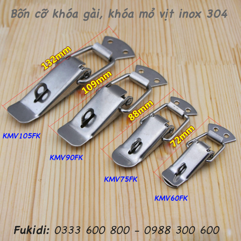 Bốn loại khóa mỏ vịt có khoen khóa, an toàn hơn