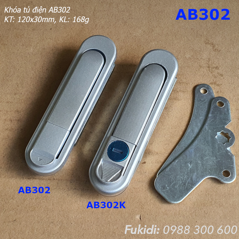 Khóa tủ điện thép KT 120x30mm - AB302