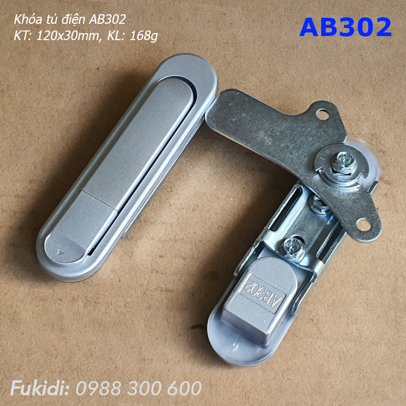 Khóa tủ điện thép KT 120x30mm - AB302