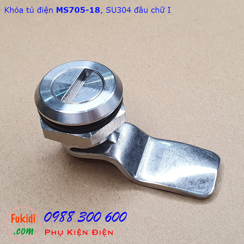 Khóa tủ điện MS705-18 chất liệu SU304 phi 22mm loại chữ I