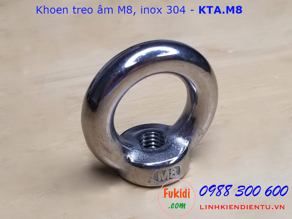 Khoen treo âm inox 304 size M8 - KTA.M8