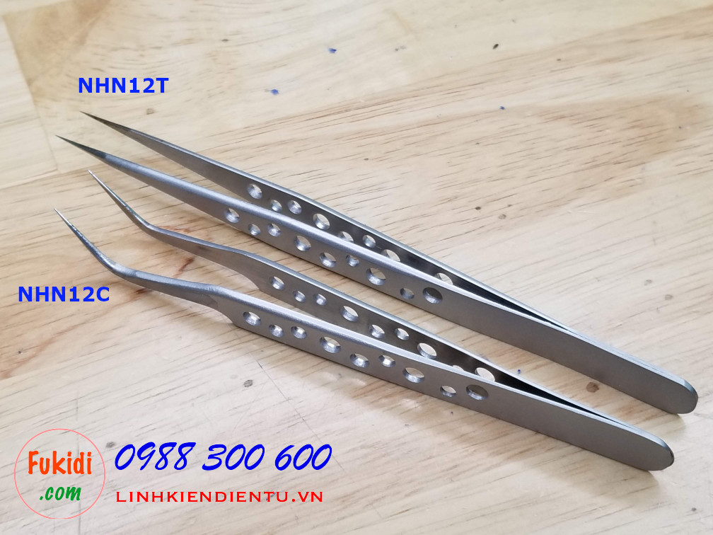 Nhíp gắp đa năng có lỗ giảm nhiệt, dài 12.5mm NHN12T, NHN12C