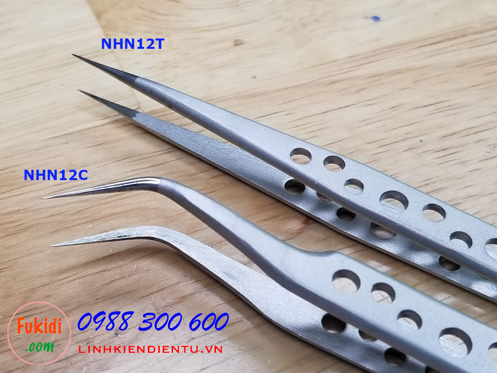 Nhíp gắp đa năng có lỗ giảm nhiệt, dài 12.5mm NHN12T, NHN12C