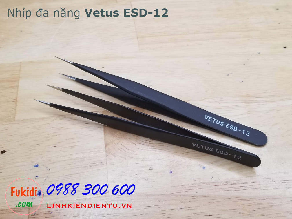 Nhíp gắp linh kiện điện tử VETUS ESD-12