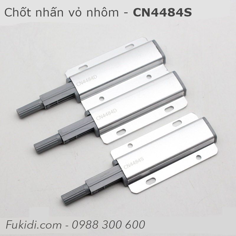 Chốt nhấn mở cửa tủ vỏ nhôm loại đôi, KT 44x84mm - CN4484D