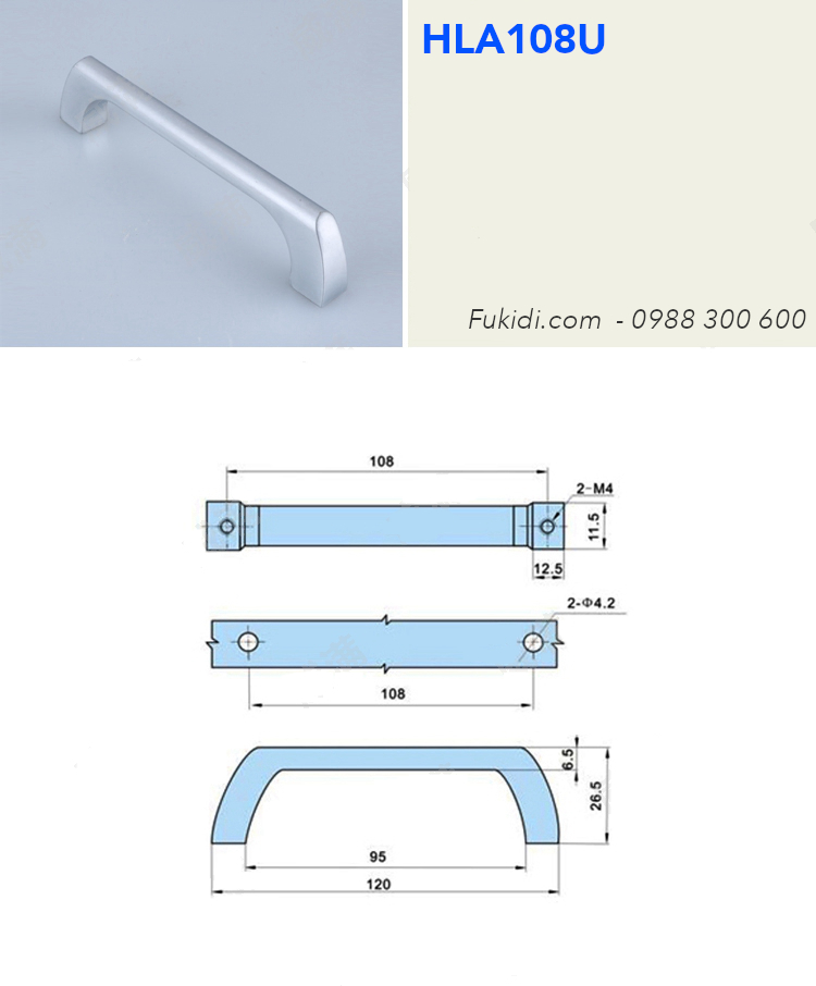 Kích thước tay nắm HLA108U