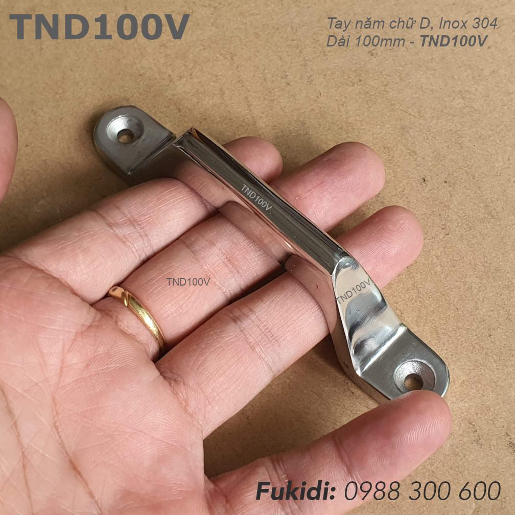 Hình ảnh trực quan kích cỡ của tay nắm TND100V