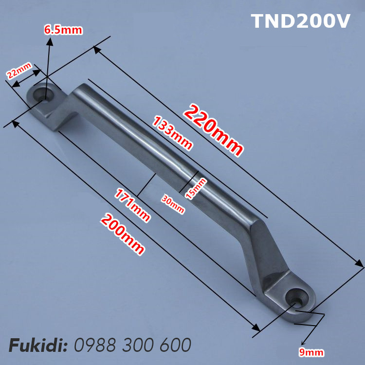 Chi tiết kích thước của tay nắm TND200V