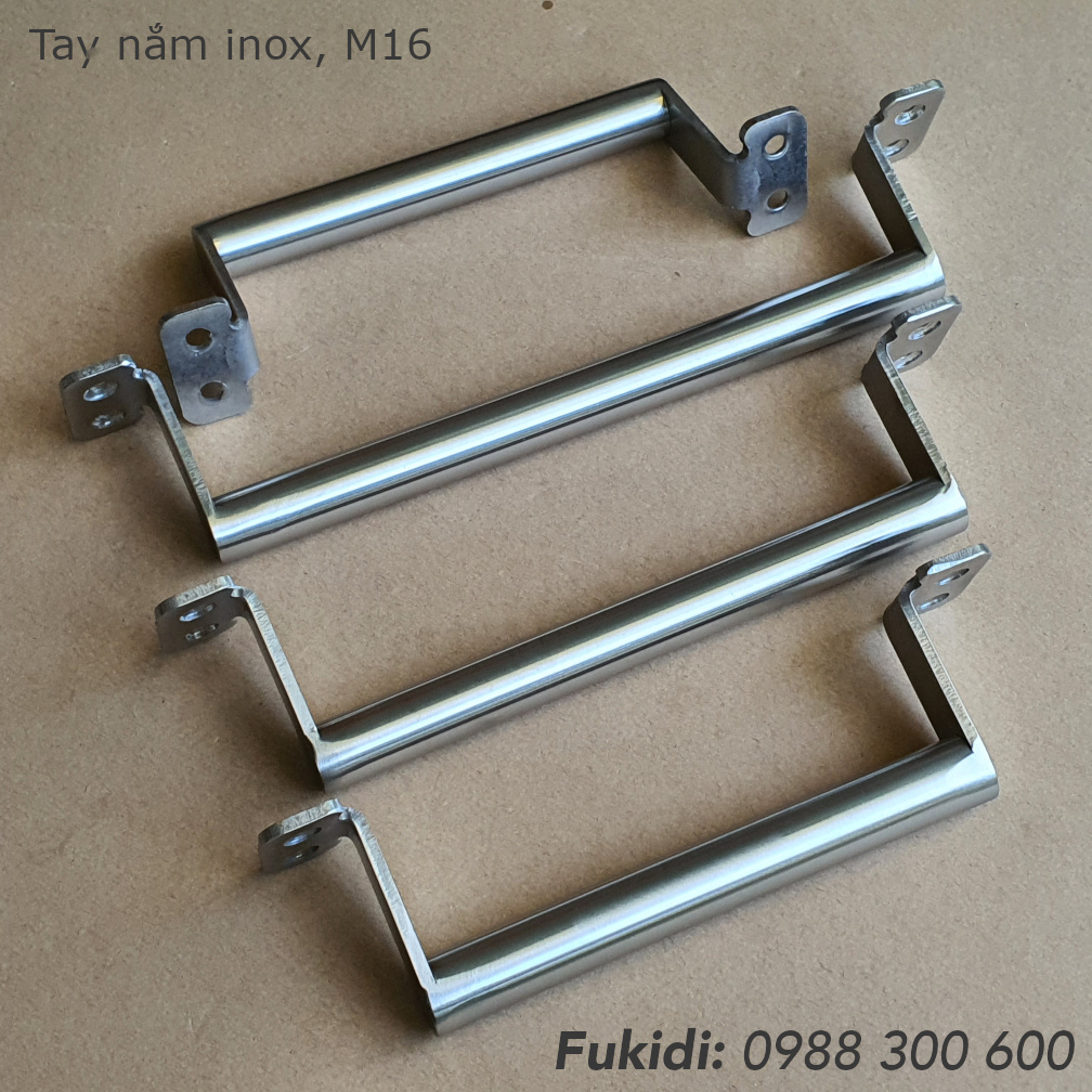 Tay nắm chữ D thép không gỉ, M16 dài 145mm - TND145