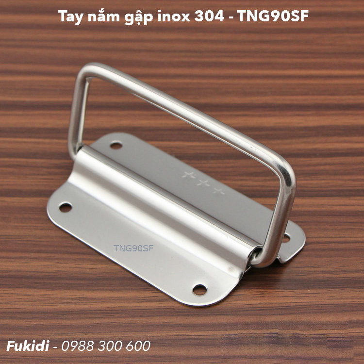 Tay nắm gập TNG90SF khi mở ra (không gập)