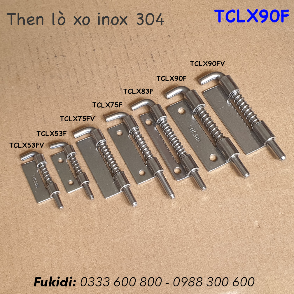Then lò xo tự giữ inox 304 M5 dài 75mm - TCLX75F