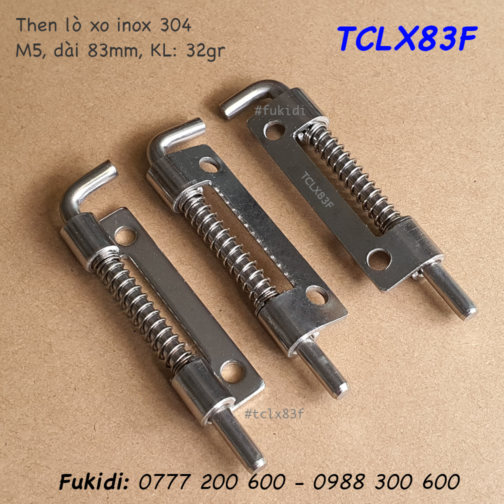 Then lò xo tự giữ inox 304 M5 dài 83mm - TCLX83F