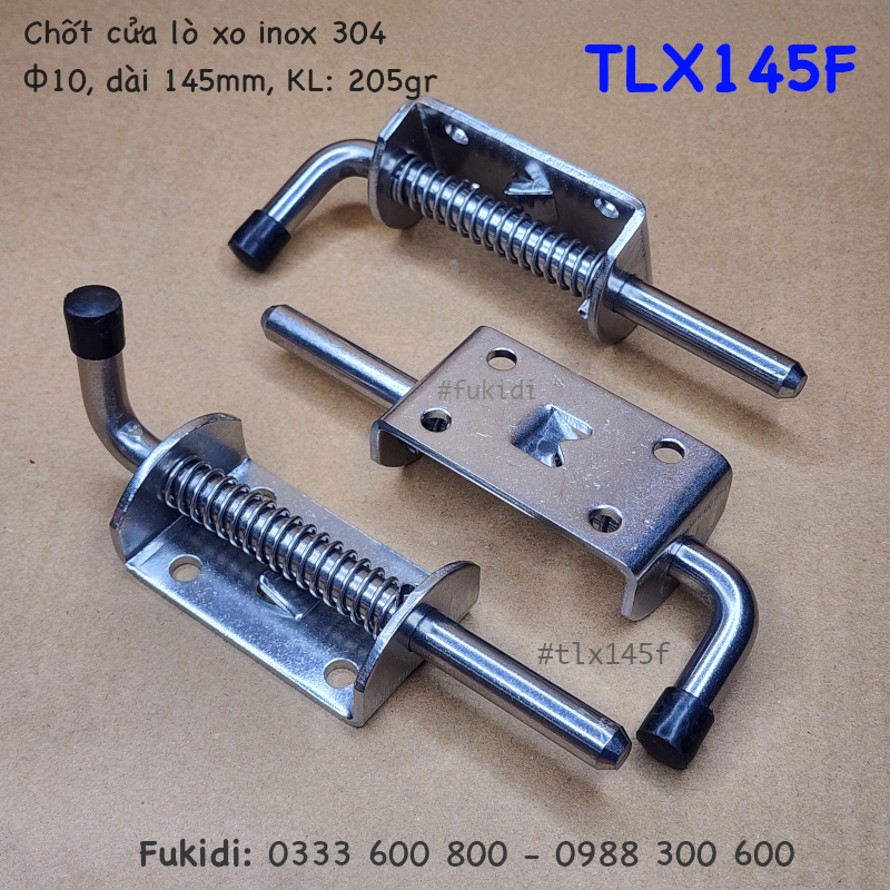 Then lò xo tự giữ inox 304, kích thước M10 dài 145mm - TLX145F