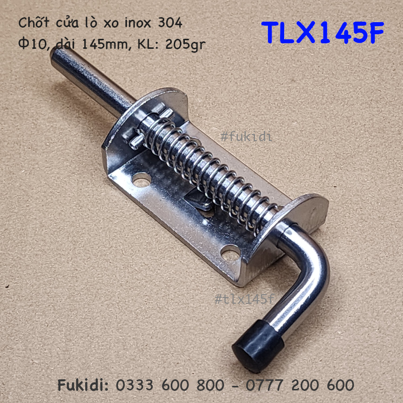Then lò xo tự giữ inox 304, kích thước M10 dài 145mm - TLX145F