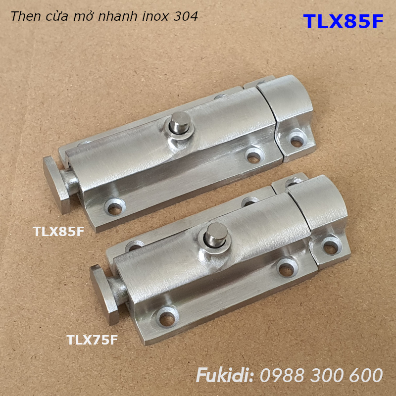 Then cửa mở nhanh inox 304 KT 32x75mm - TLX75F