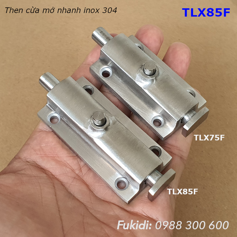 Then cửa mở nhanh inox 304 KT 32x75mm - TLX75F