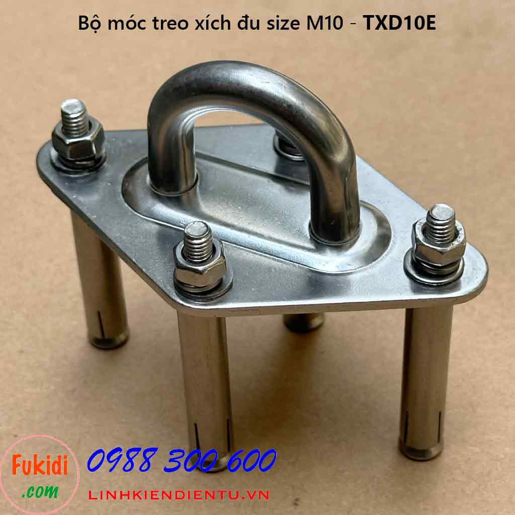 Móc treo xích đu, treo ghế đu tải 300kg inox 304 size M10 - TXD10E